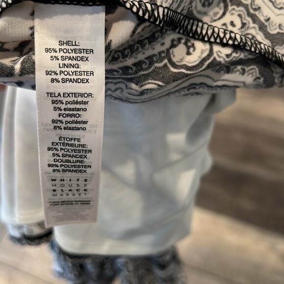 White House Black Market Bell Sleeve Mini Dress Size 14 - Picture 15 of 16